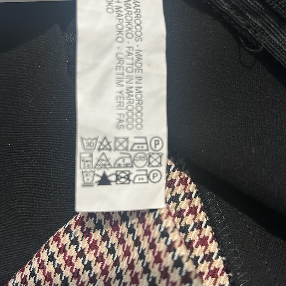 ** LAST DAY 6/18..Donating ** Zara houndstooth patchwork mini dress - Picture 12 of 12